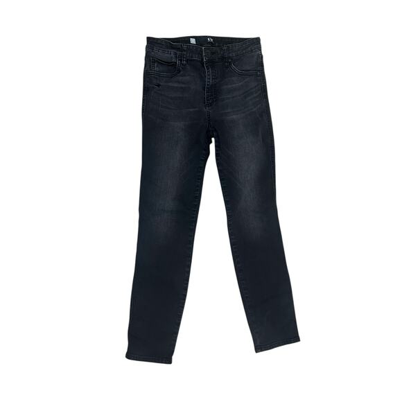 KUT from the Kloth Black Skinny Jeans 4 Distressed‎ Front Stretch Denim - Picture 1 of 6